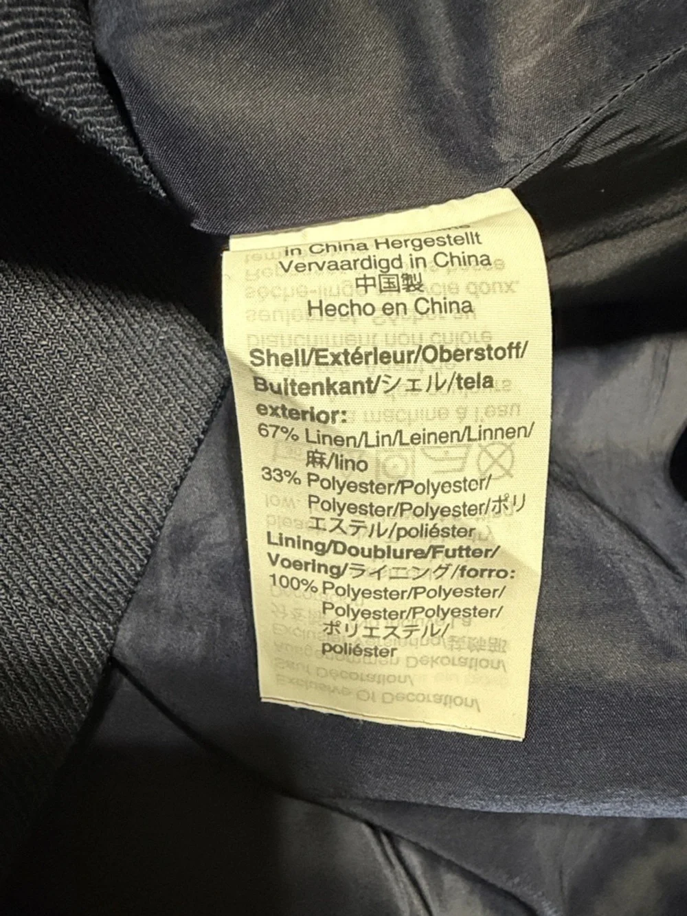 J Crew Linen Navy Button-Front Tie-Waist Skirt - Picture 5 of 5